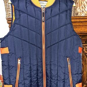 Levi's Navy and Orange Insulated Vest